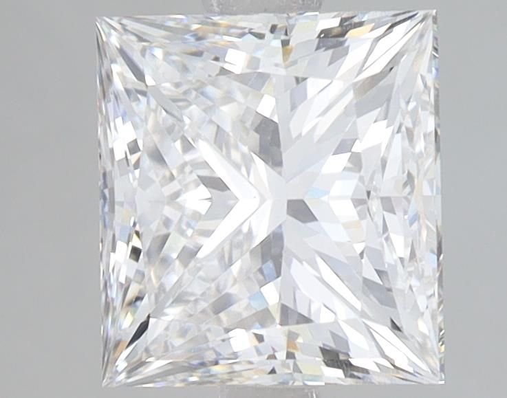 2.52ct F VS1 Rare Carat Ideal Cut Princess Lab Grown Diamond