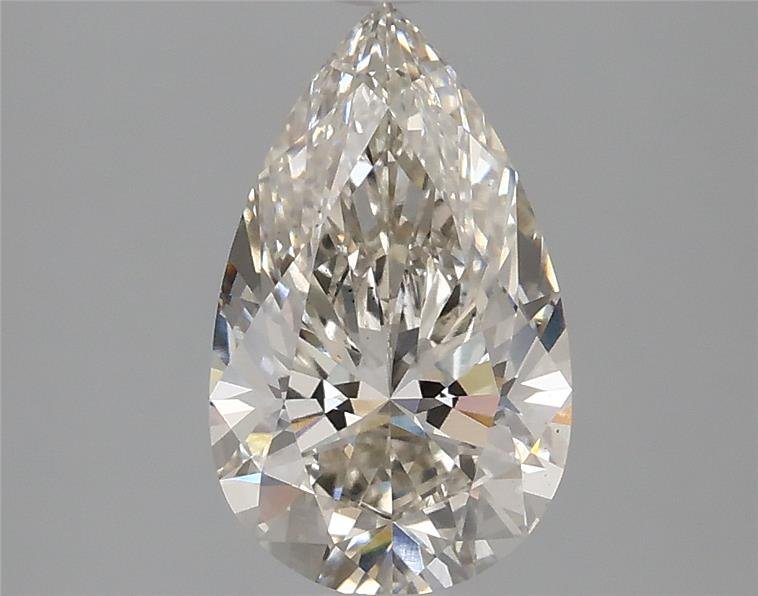 1.74ct H VS2 Rare Carat Ideal Cut Pear Lab Grown Diamond