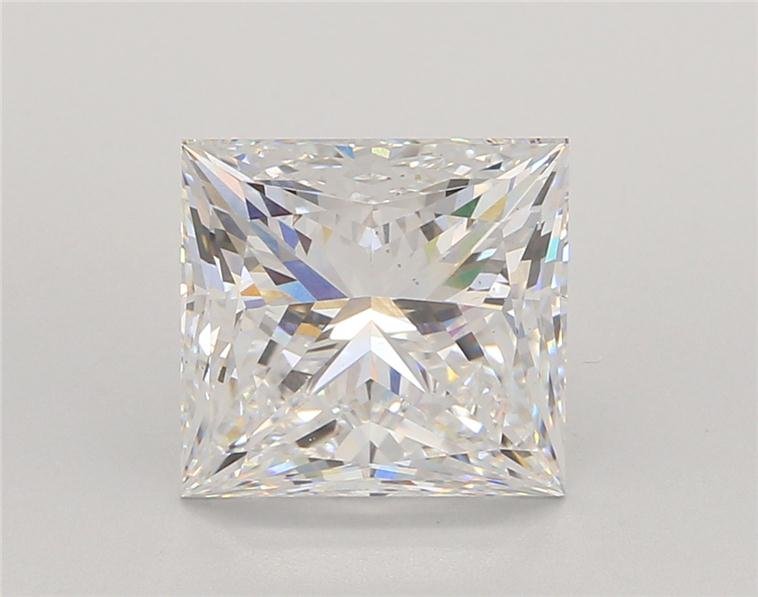 4.04ct E VS2 Excellent Cut Princess Lab Grown Diamond