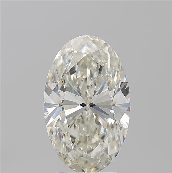 4.01ct K SI2 Rare Carat Ideal Cut Oval Diamond