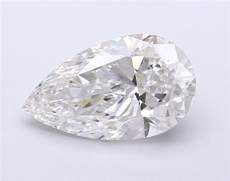 4.03ct F SI1 Rare Carat Ideal Cut Pear Lab Grown Diamond