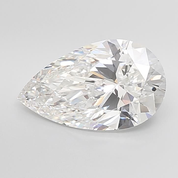 7.02ct E VVS2 Rare Carat Ideal Cut Pear Lab Grown Diamond
