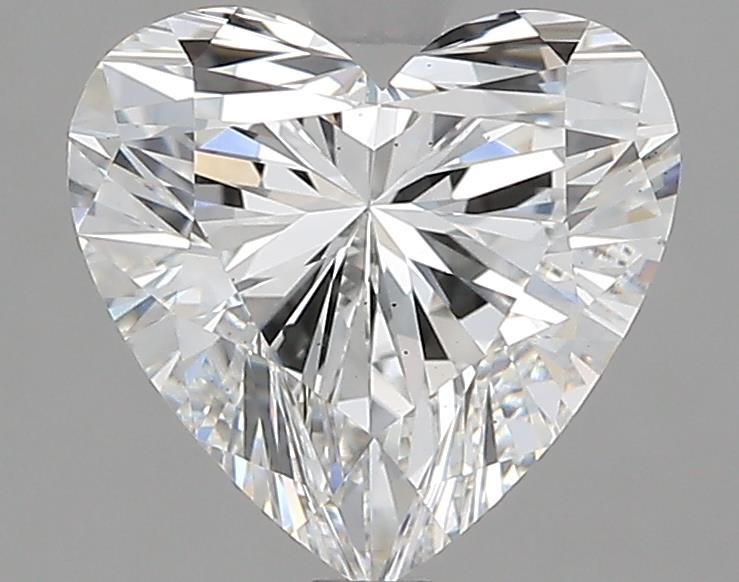 2.18ct F VS2 Rare Carat Ideal Cut Heart Lab Grown Diamond