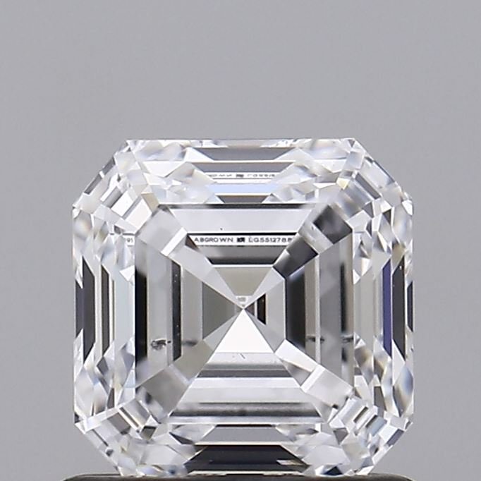 1.02ct D SI1 Rare Carat Ideal Cut Asscher Lab Grown Diamond