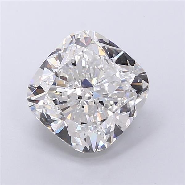 6.41ct F VS1 Rare Carat Ideal Cut Cushion Lab Grown Diamond