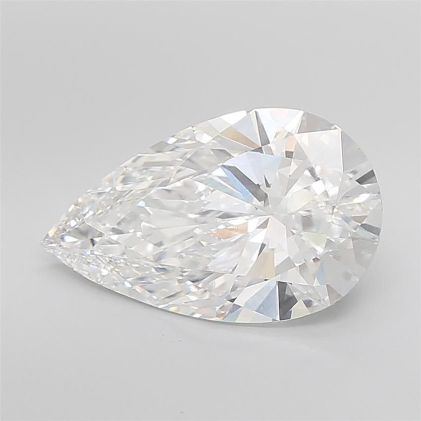 7.07ct E VVS2 Rare Carat Ideal Cut Pear Lab Grown Diamond