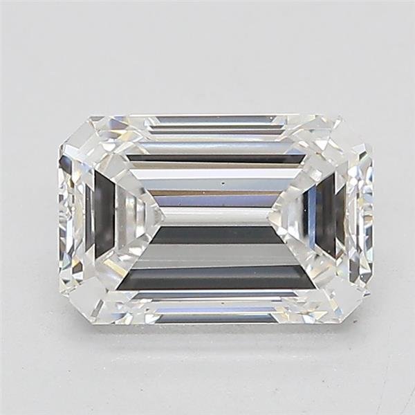 1.54ct E VVS2 Rare Carat Ideal Cut Emerald Lab Grown Diamond