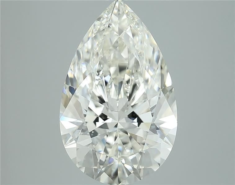 5.02ct J SI2 Rare Carat Ideal Cut Pear Diamond