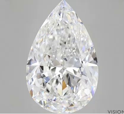 10.88ct D VVS1 Rare Carat Ideal Cut Pear Diamond