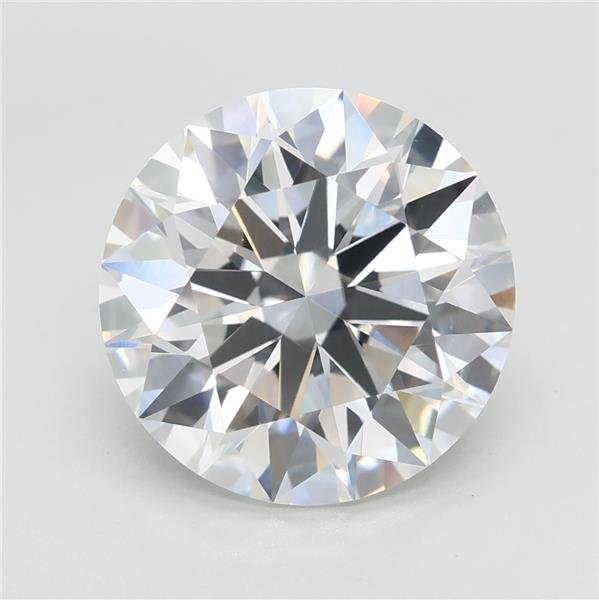 4.09ct F VVS2 Rare Carat Ideal Cut Round Lab Grown Diamond