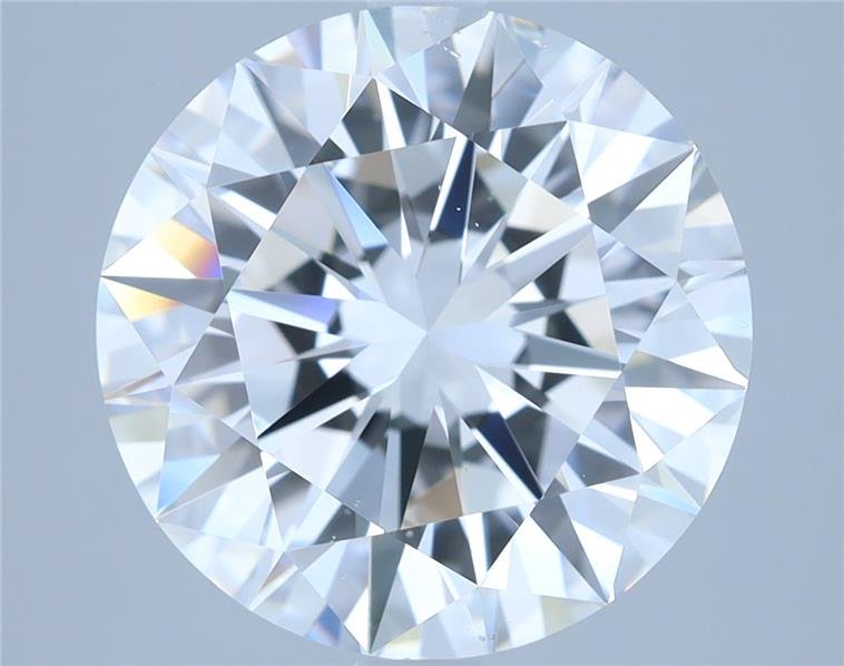 4.16ct D SI1 Rare Carat Ideal Cut Round Diamond