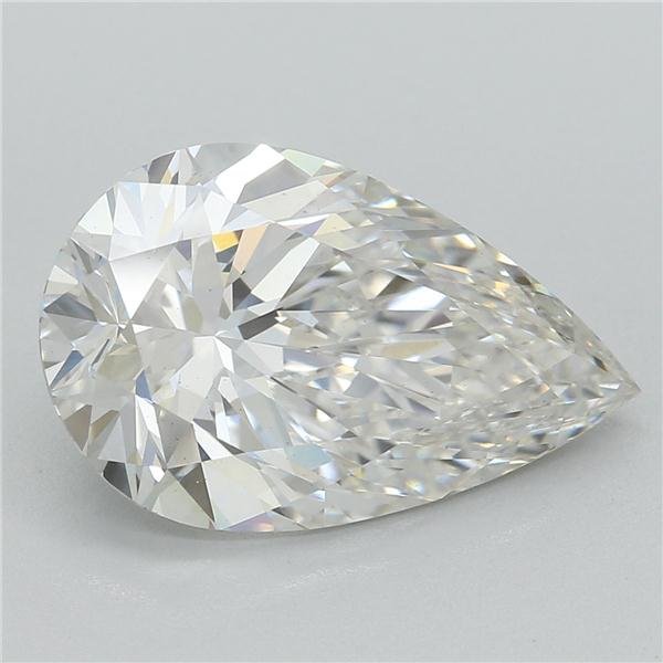 3.24ct G VS2 Rare Carat Ideal Cut Pear Lab Grown Diamond