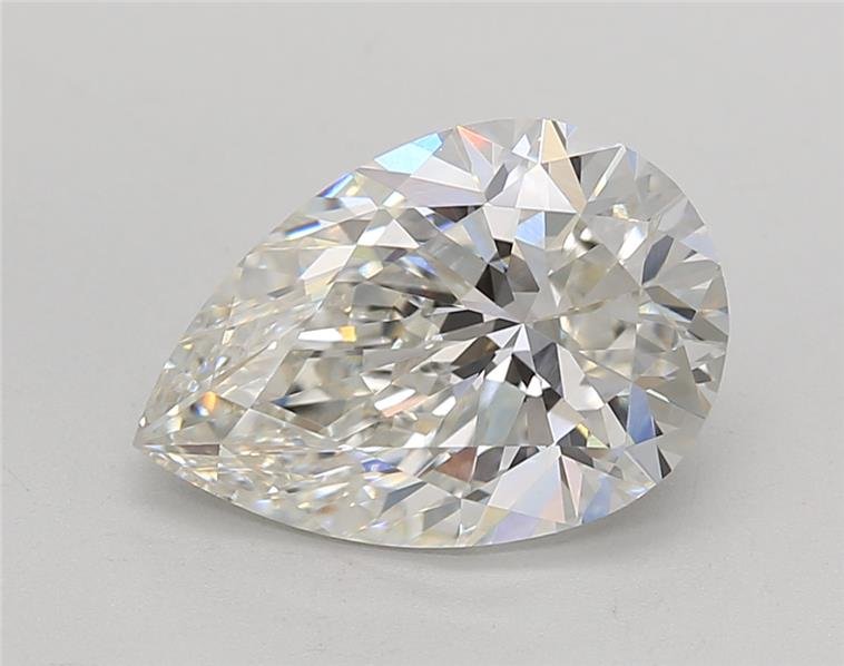 3.02ct H VS1 Rare Carat Ideal Cut Pear Lab Grown Diamond