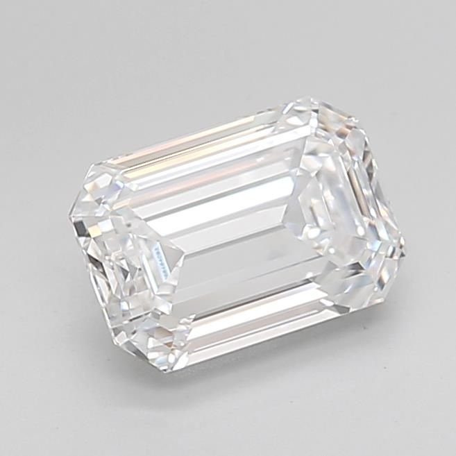 1.52ct D VVS2 Rare Carat Ideal Cut Emerald Lab Grown Diamond