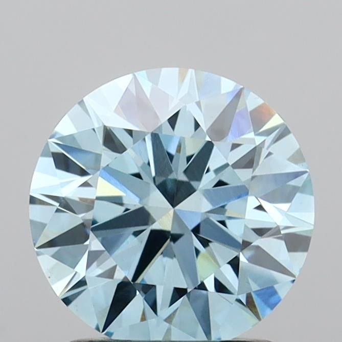 1.50 Ct. Fancy Vivid Blue Round Lab Diamond