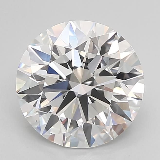 2.58ct D VS2 Rare Carat Ideal Cut Round Lab Grown Diamond