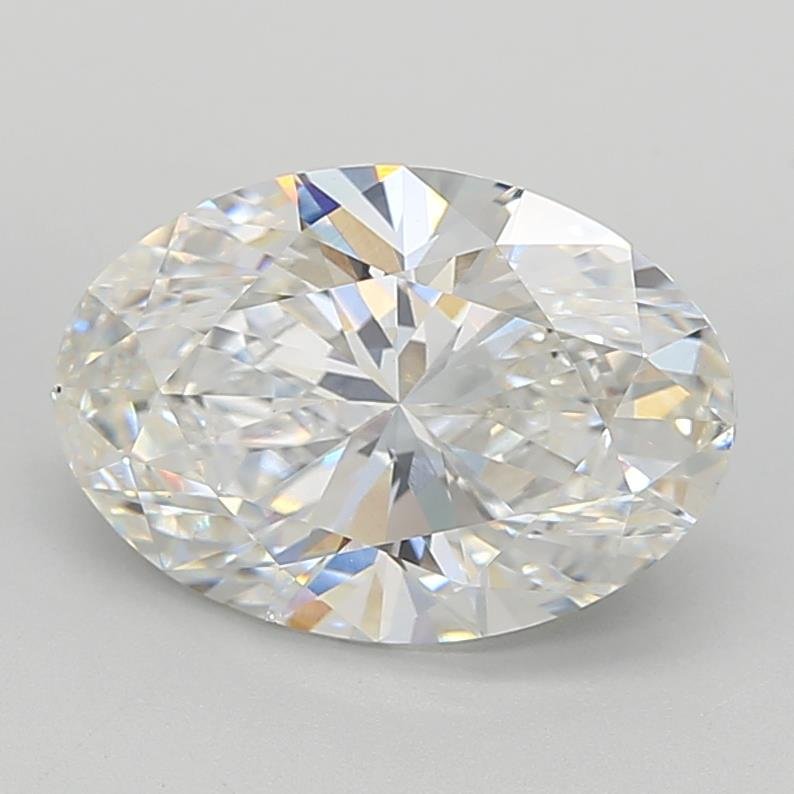 3.99ct F VS1 Rare Carat Ideal Cut Oval Lab Grown Diamond