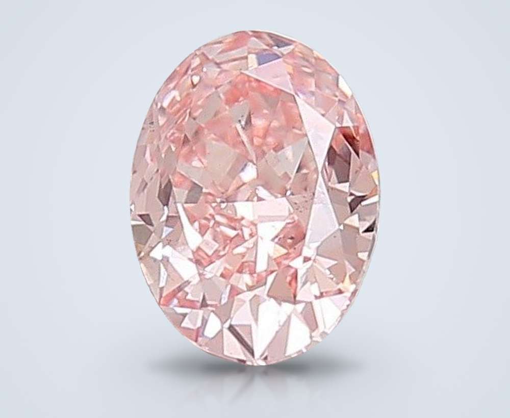 1.59 Ct. Fancy Vivid Pink Cushion Lab Diamond