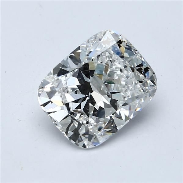2.52ct D VVS2 Very Good Cut Cushion Lab Grown Diamond