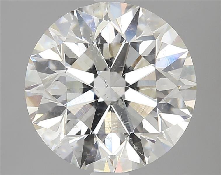 3.33ct I SI2 Rare Carat Ideal Cut Round Diamond