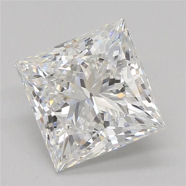 1.55ct F VS1 Rare Carat Ideal Cut Princess Lab Grown Diamond