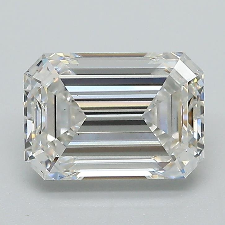 1.81ct F VS2 Rare Carat Ideal Cut Emerald Lab Grown Diamond