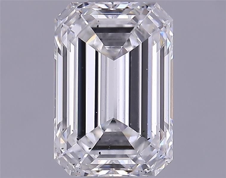 1.36ct F SI1 Rare Carat Ideal Cut Emerald Lab Grown Diamond