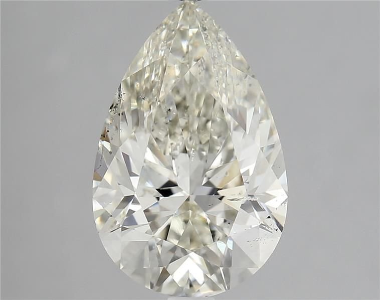 3.02ct K SI2 Rare Carat Ideal Cut Pear Diamond