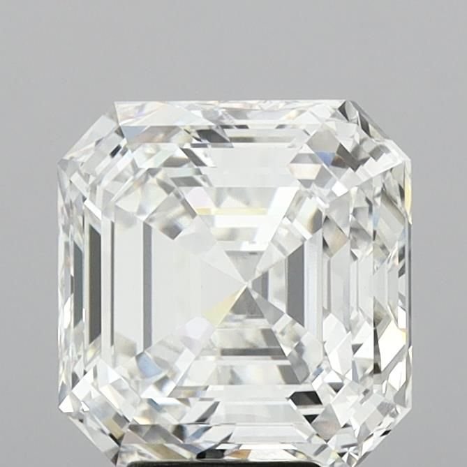 7.56ct F VVS2 Rare Carat Ideal Cut Asscher Lab Grown Diamond