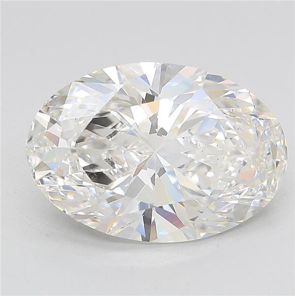 5.08ct F VS2 Rare Carat Ideal Cut Oval Lab Grown Diamond