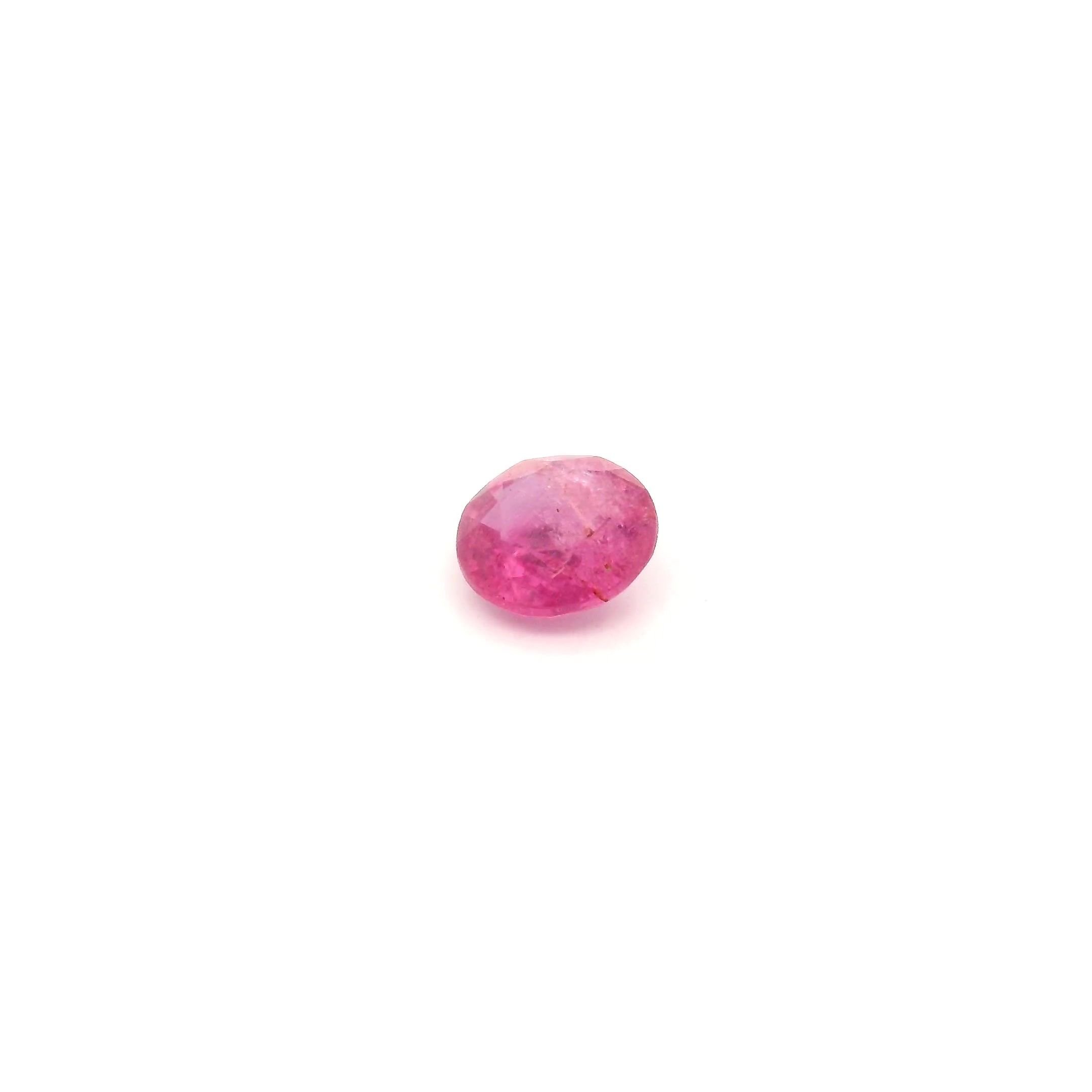 0.45 Carat Intense Red Round Ruby