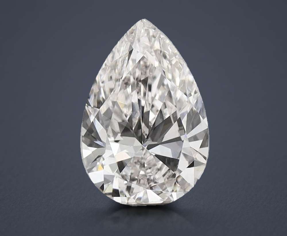 0.58 Carat Pear Lab Diamond