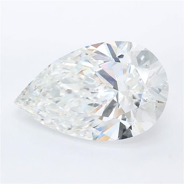 6.24ct E VVS2 Rare Carat Ideal Cut Pear Lab Grown Diamond