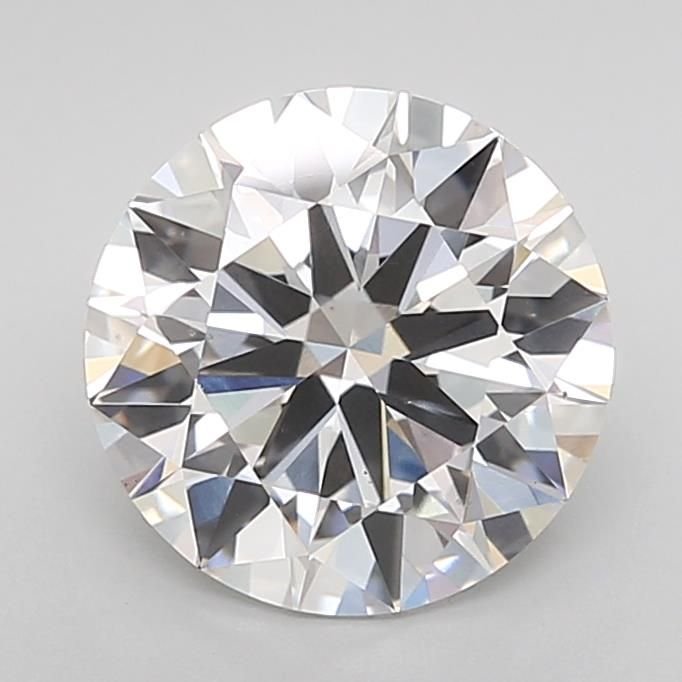2.51ct D VS2 Rare Carat Ideal Cut Round Lab Grown Diamond