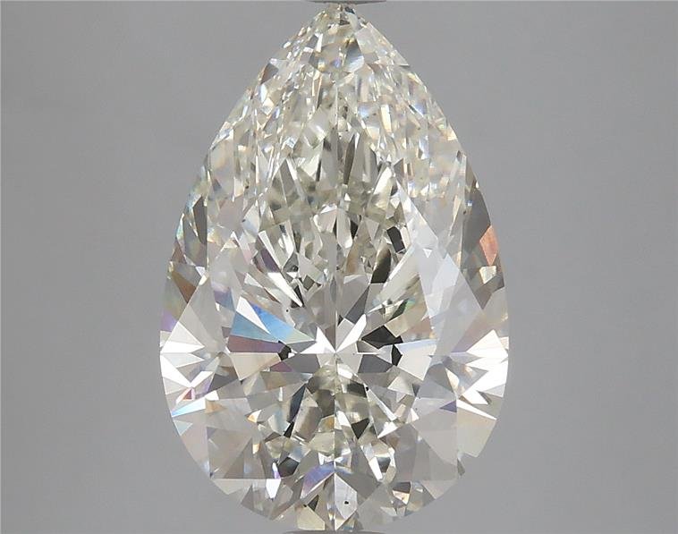 4.11ct I VS2 Rare Carat Ideal Cut Pear Lab Grown Diamond