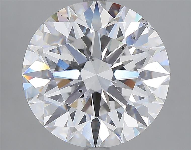 5.10ct F SI1 Rare Carat Ideal Cut Round Lab Grown Diamond