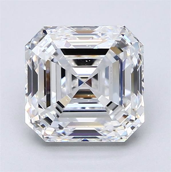 2.60ct D VS2 Rare Carat Ideal Cut Asscher Diamond