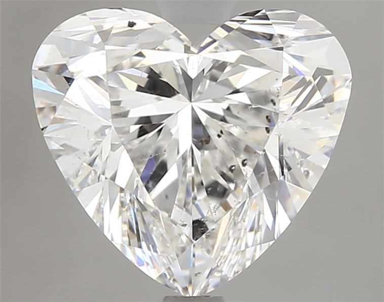 2.70ct F SI2 Rare Carat Ideal Cut Heart Diamond