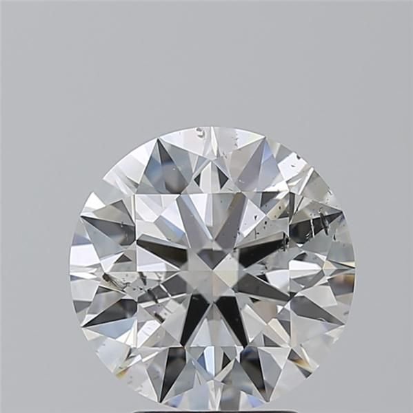 3.22ct F SI2 Rare Carat Ideal Cut Round Diamond