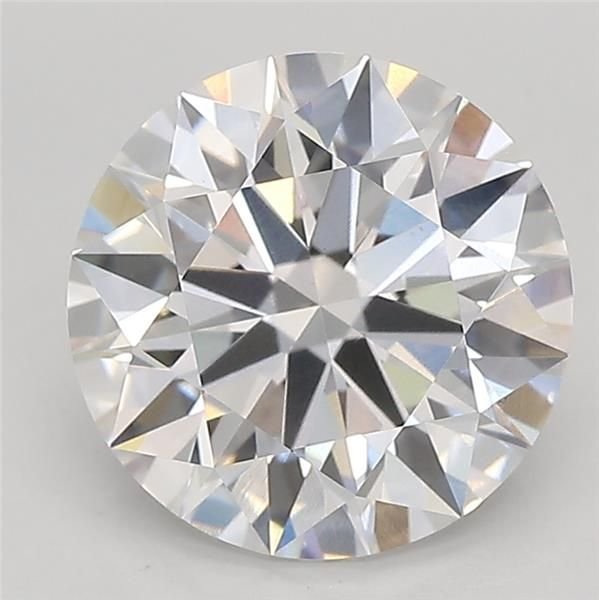 3.08ct D VVS2 Rare Carat Ideal Cut Round Lab Grown Diamond