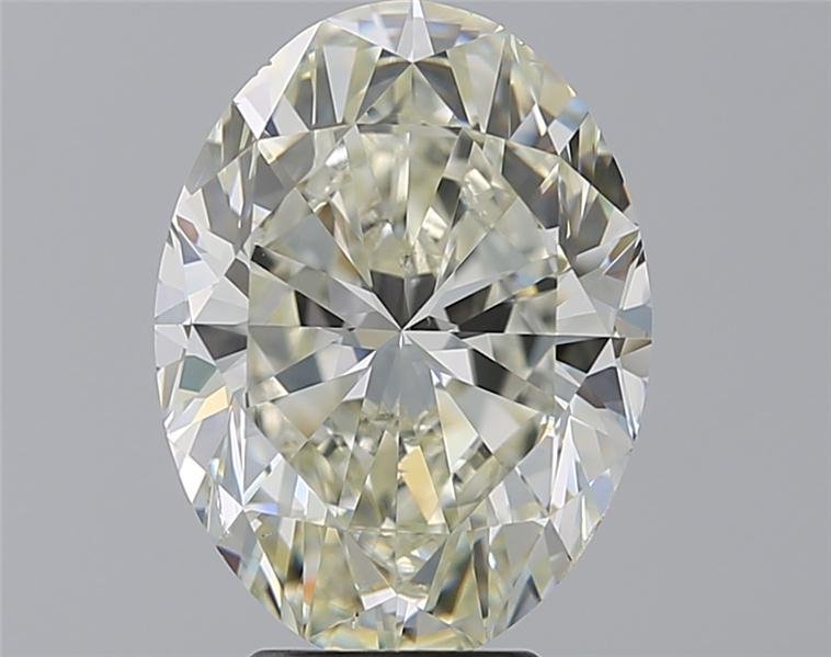 5.01ct K SI1 Rare Carat Ideal Cut Oval Diamond