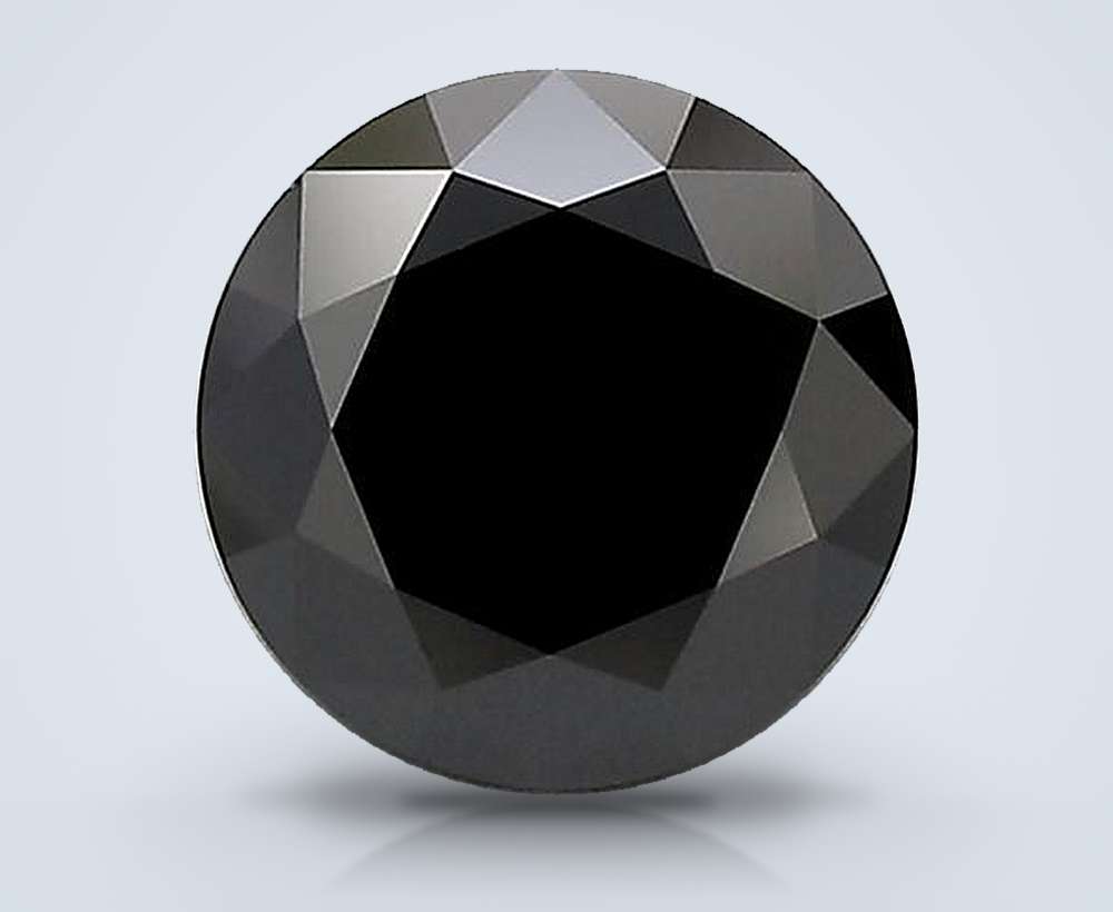 1.55 Ct. Fancy Black Round Lab Diamond