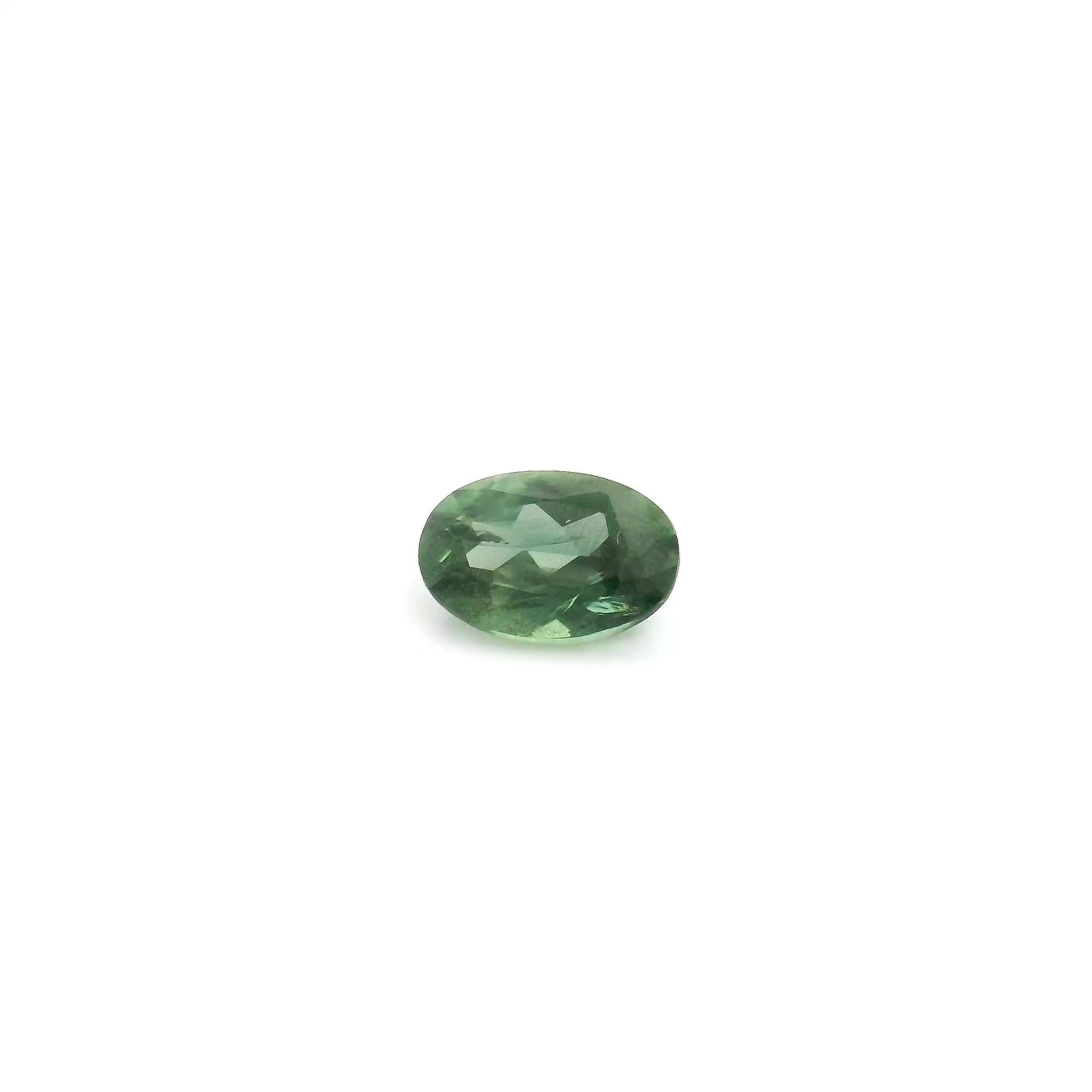 0.61 Carat Green Oval Sapphire