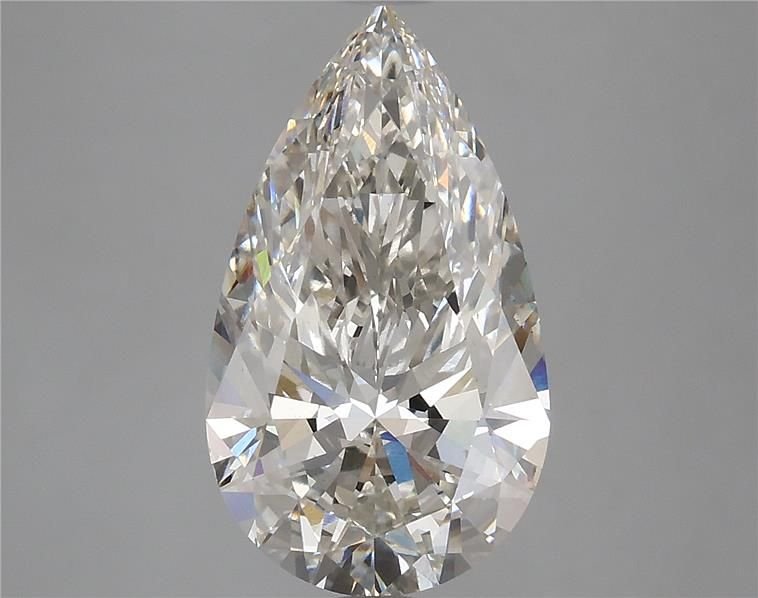 3.91ct H VS2 Rare Carat Ideal Cut Pear Lab Grown Diamond