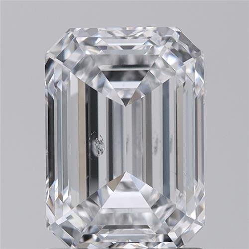 1.52ct E SI2 Excellent Cut Emerald Lab Grown Diamond