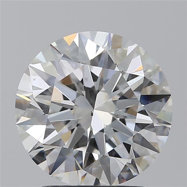 2.04ct F SI1 Rare Carat Ideal Cut Round Diamond