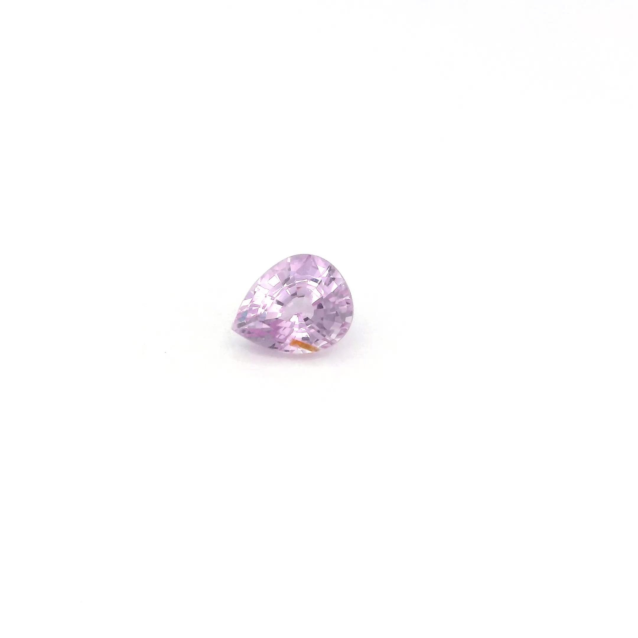 0.47 Carat Pink Pear Sapphire