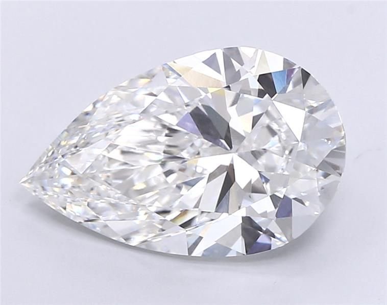 6.51ct E VS1 Rare Carat Ideal Cut Pear Lab Grown Diamond