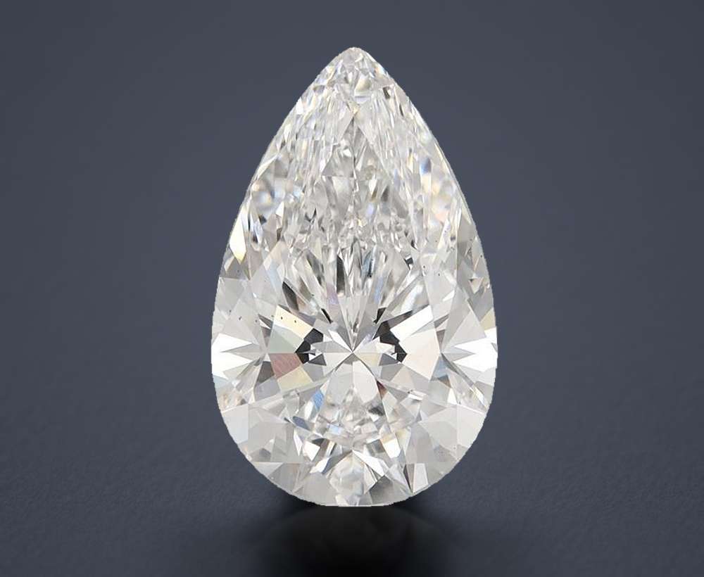 5.00 Carat Pear Lab Diamond