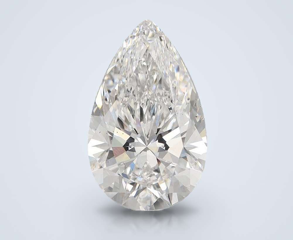 5.00 Carat Pear Lab Diamond